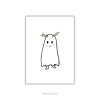 M postcard - your boo