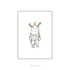 M postcard - happy holidays